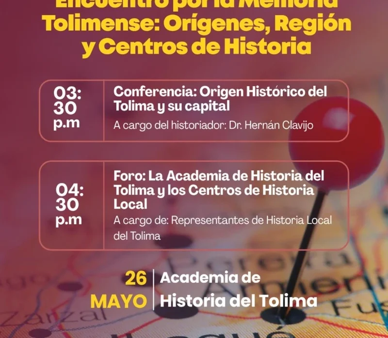 Encuentro por la Memoria Tolimense: Orígenes, Región y Centros de Historia